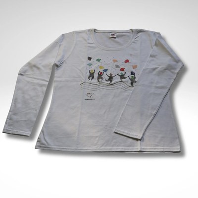 T-SHIRT A MANICA LUNGA BIANCA DA DONNA